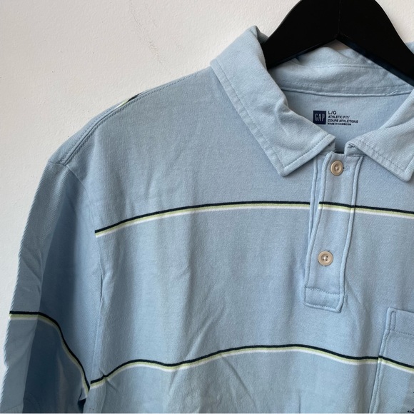 Gap Blue Striped Polo - Picture 4 of 6